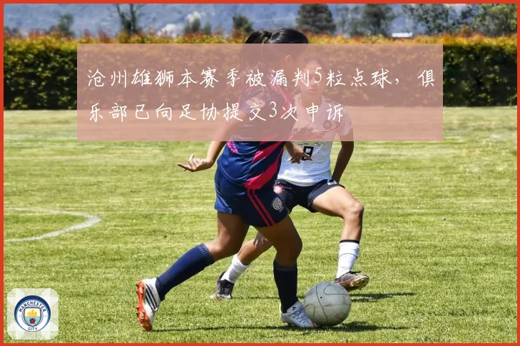 沧州雄狮本赛季被漏判5粒点球,俱乐部已向足协提交3次申诉